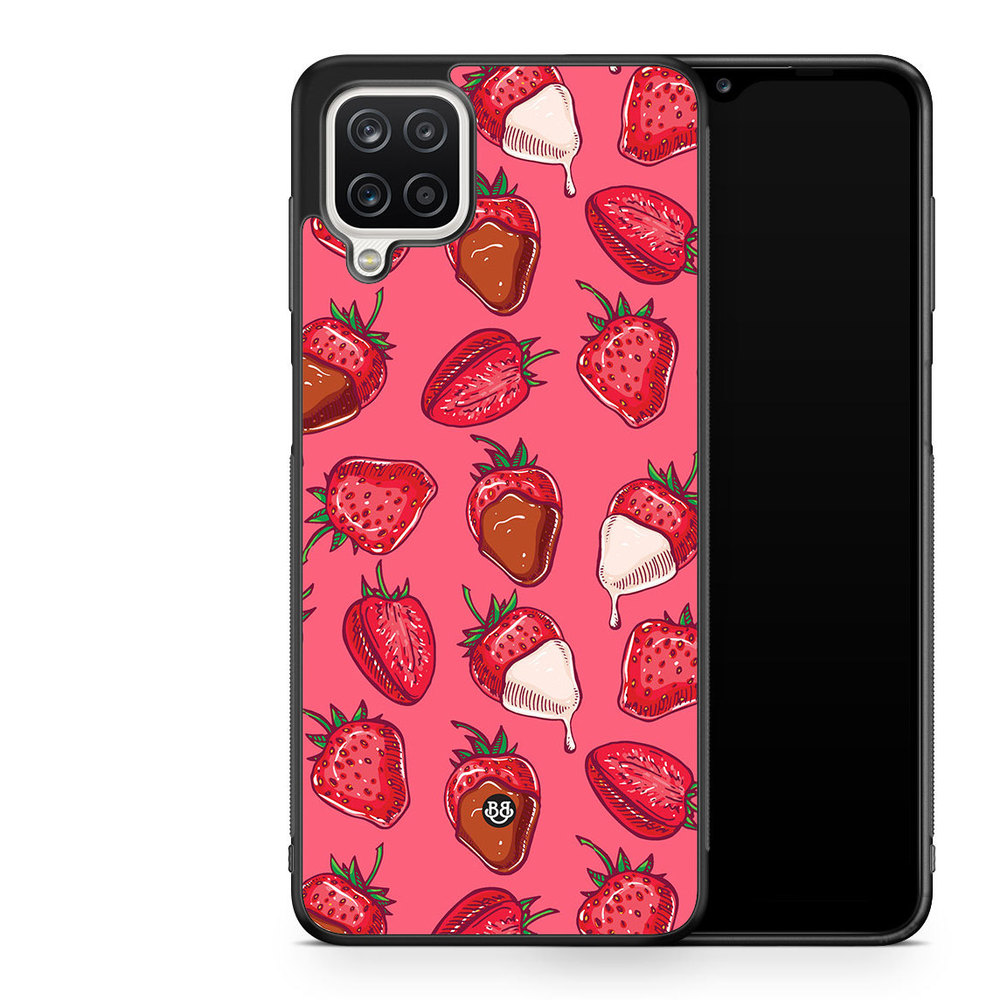 Samsung Galaxy A12 Case - Strawberry Chocolate