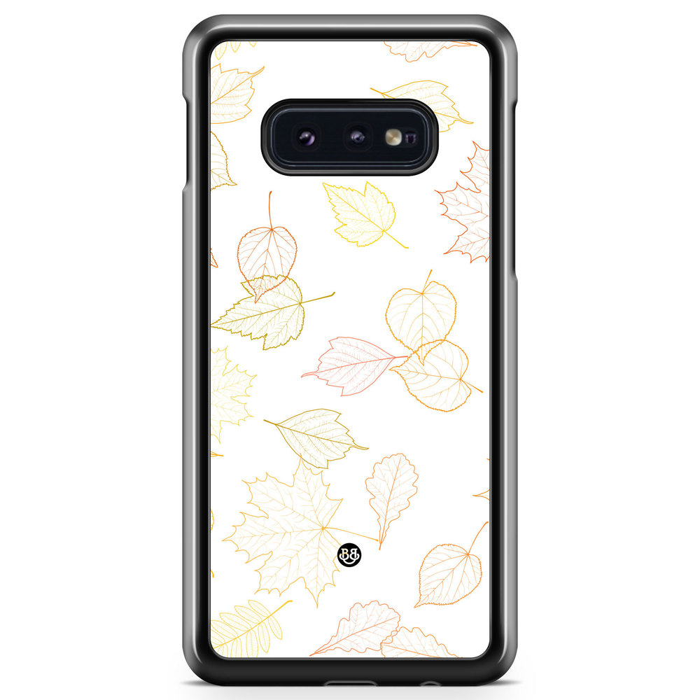 Samsung Galaxy S10e Case - White and Leaves
