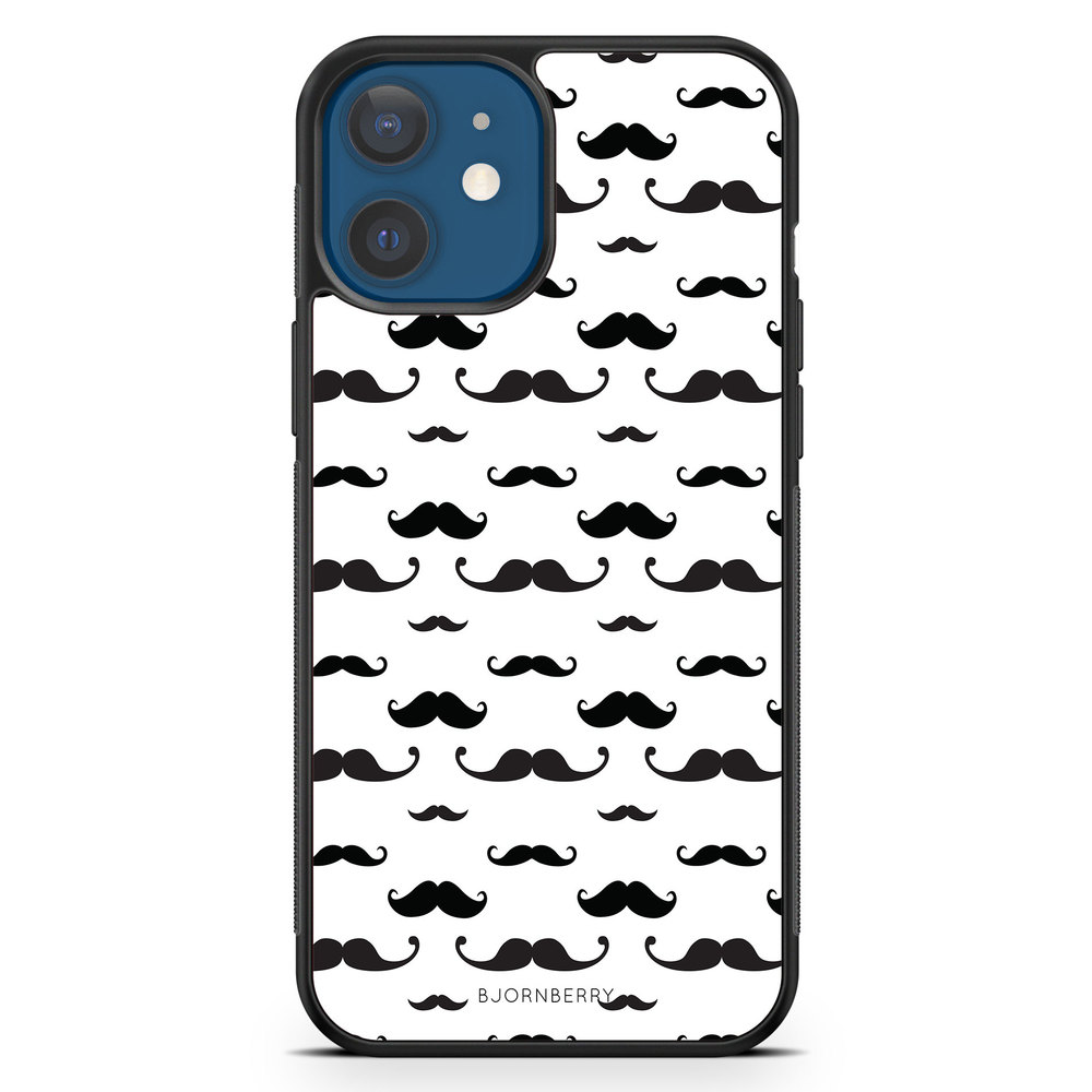 iPhone 12 Case - Mustache Pattern