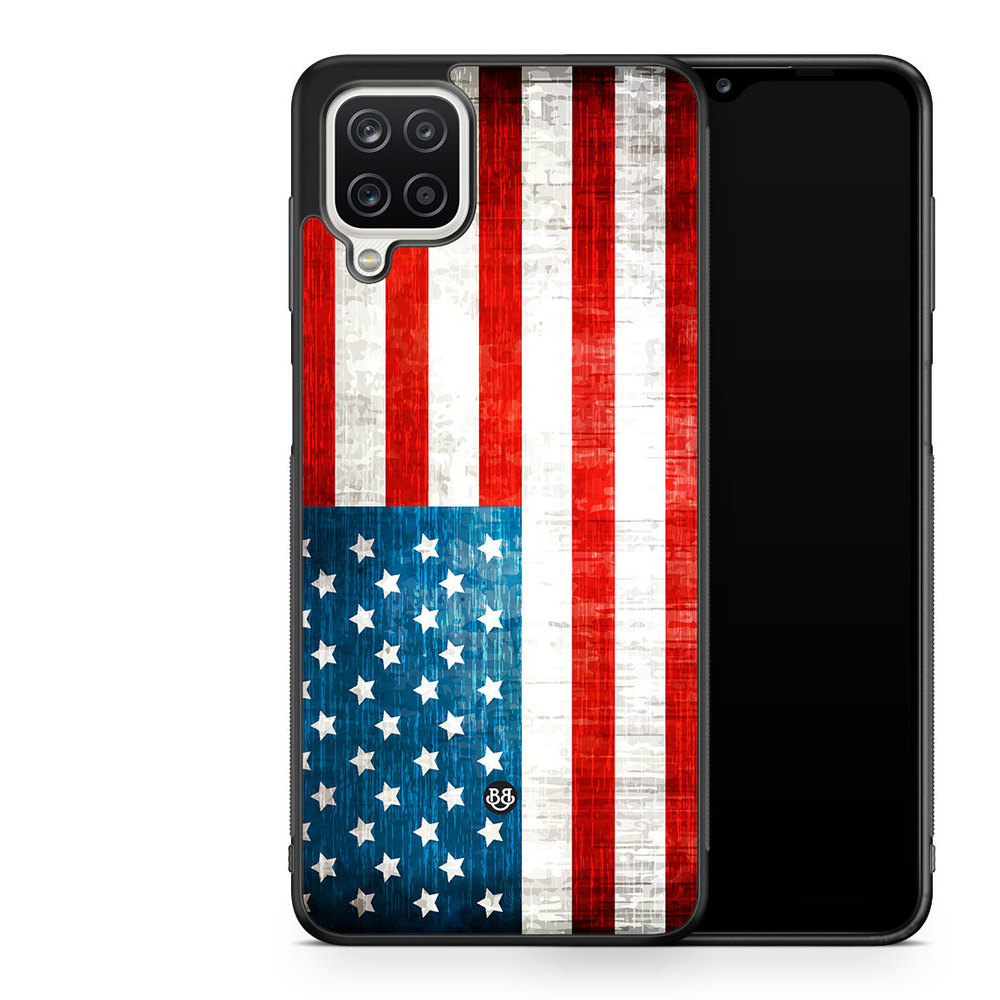 Samsung Galaxy A12 Case - USA Flag