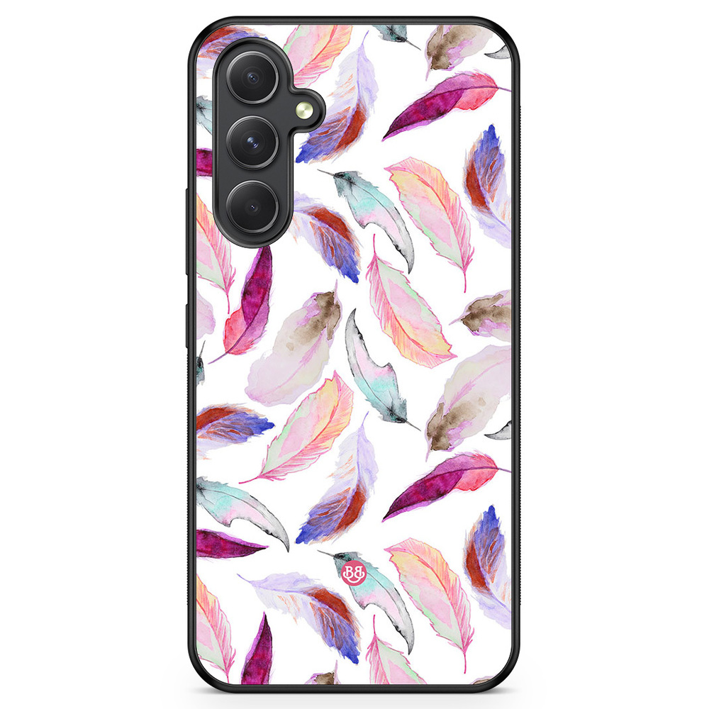 Samsung Galaxy A54 5G Case - Watercolor Feathers