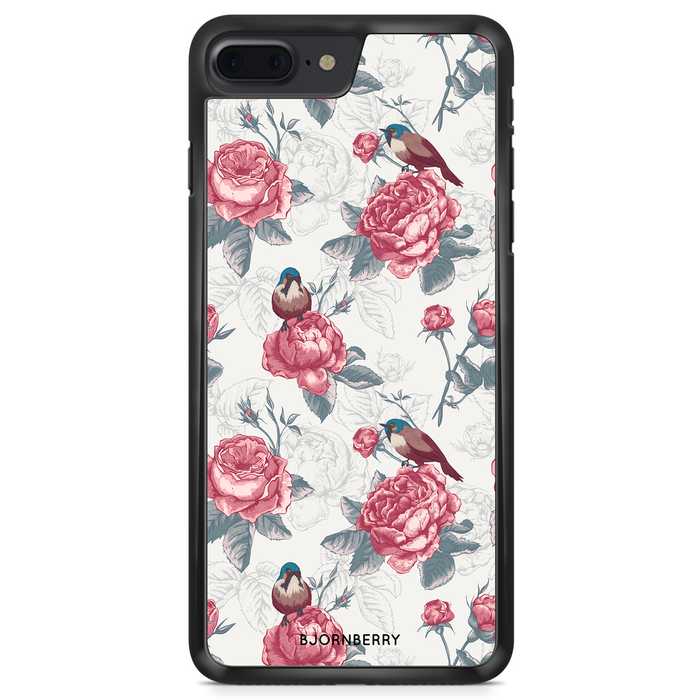 iPhone 8 Plus Case - Roses and Birds