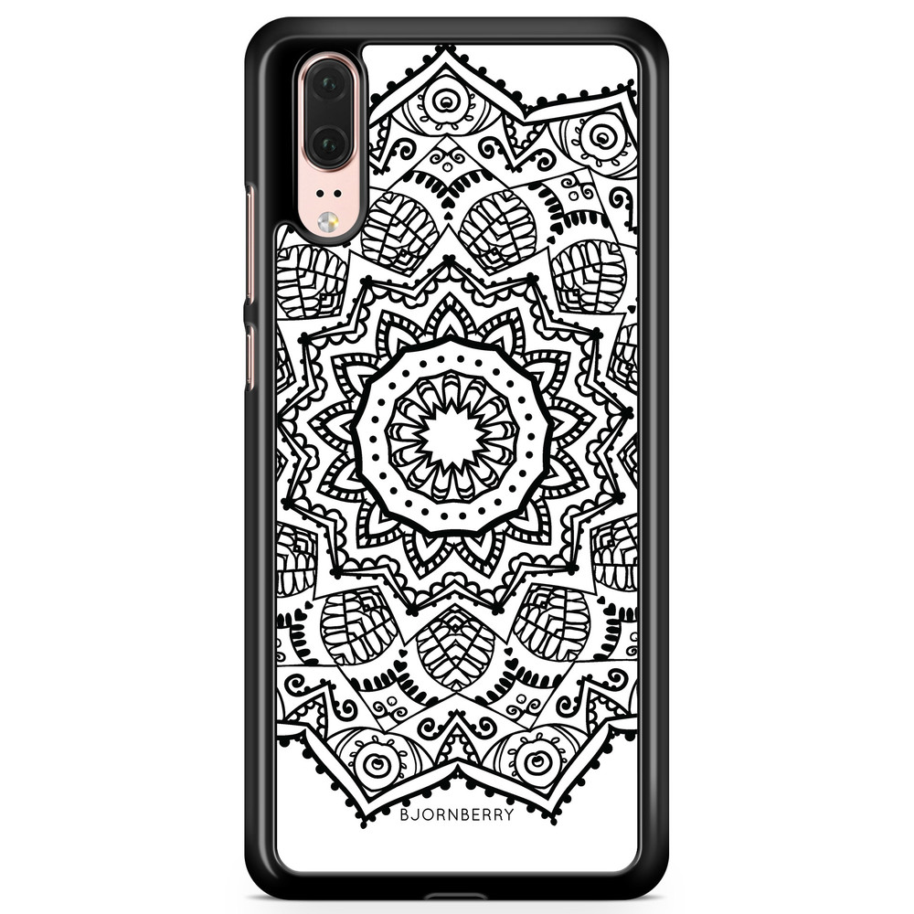 Huawei P20 Case - Black Mandala