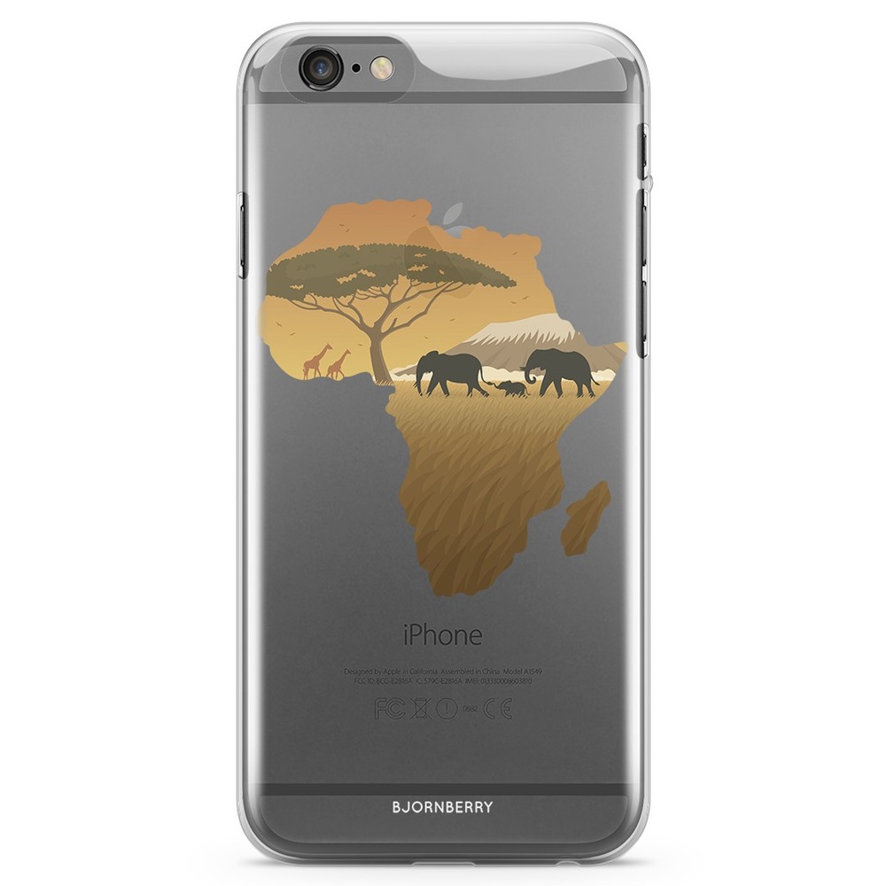 iPhone 6/6s TPU Case - Africa Brown
