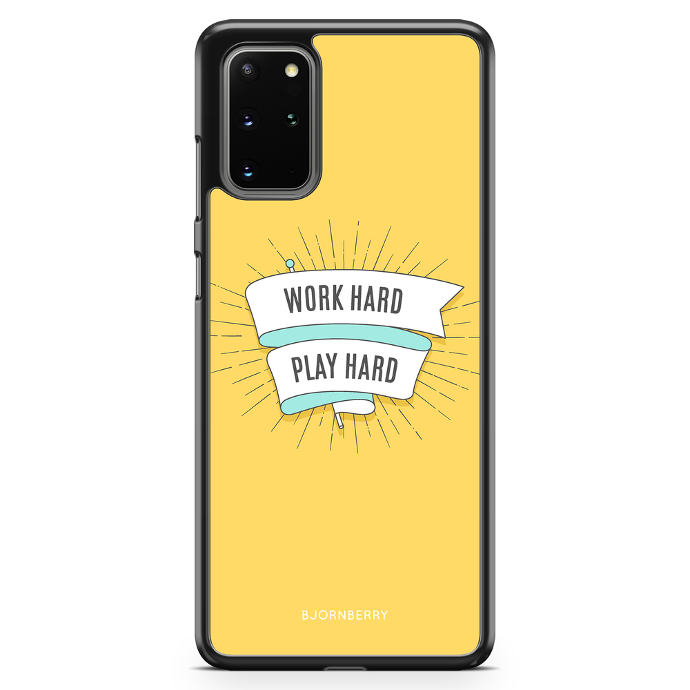 Samsung Galaxy S20 Plus Skal - Work hard play hard | Mobilskal & Mobilfodral BJORNBERRY