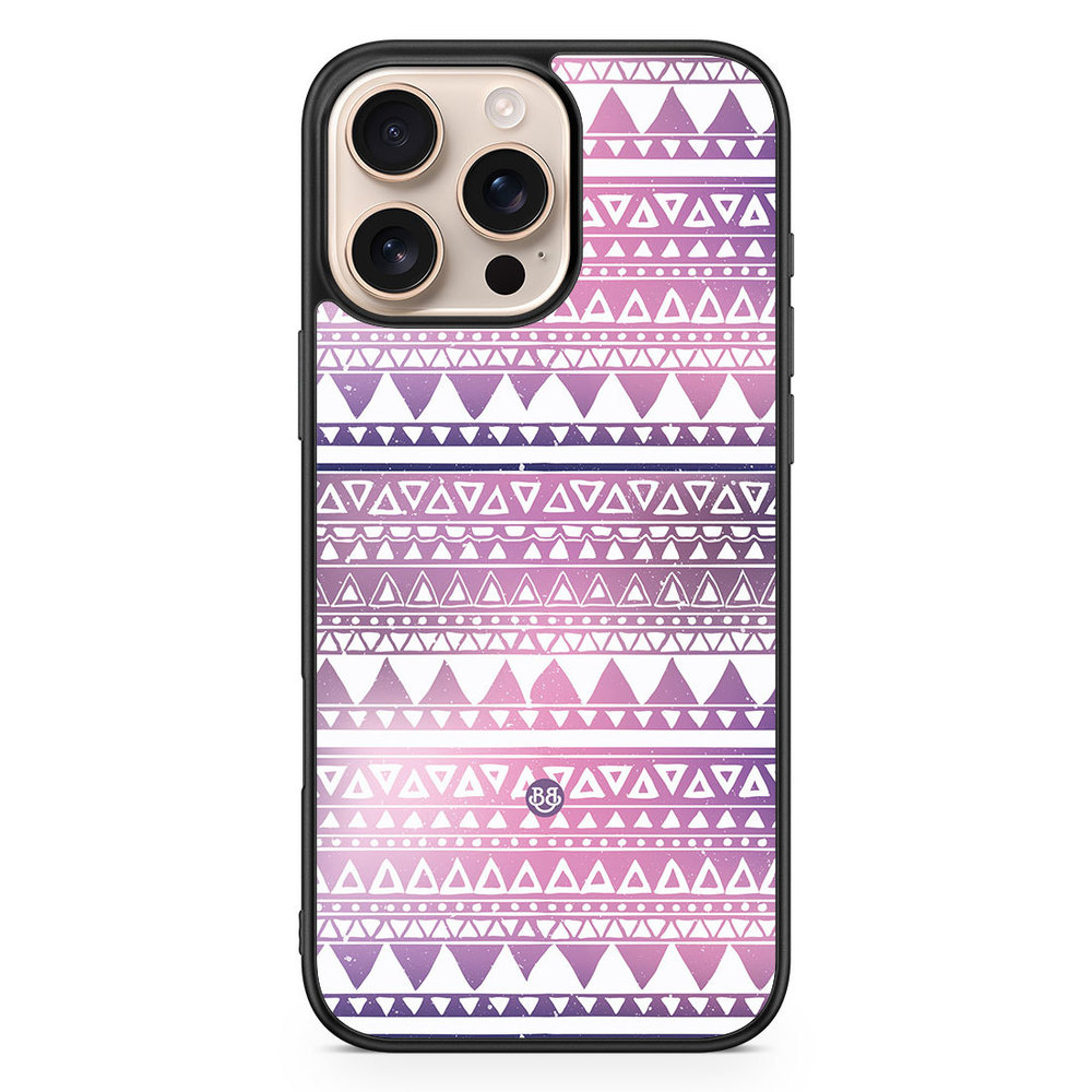 iPhone 16 Pro Max Case - Purple Aztec