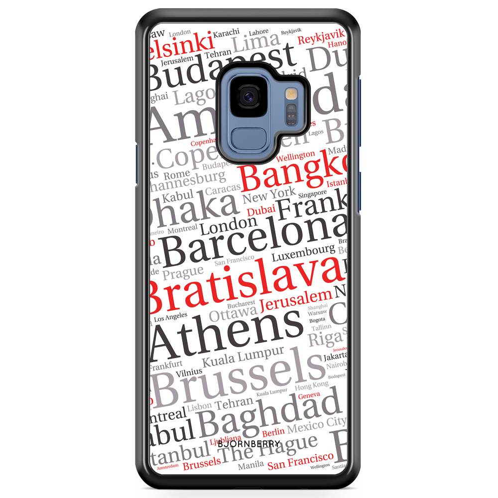 Samsung Galaxy S9 Case - City Names
