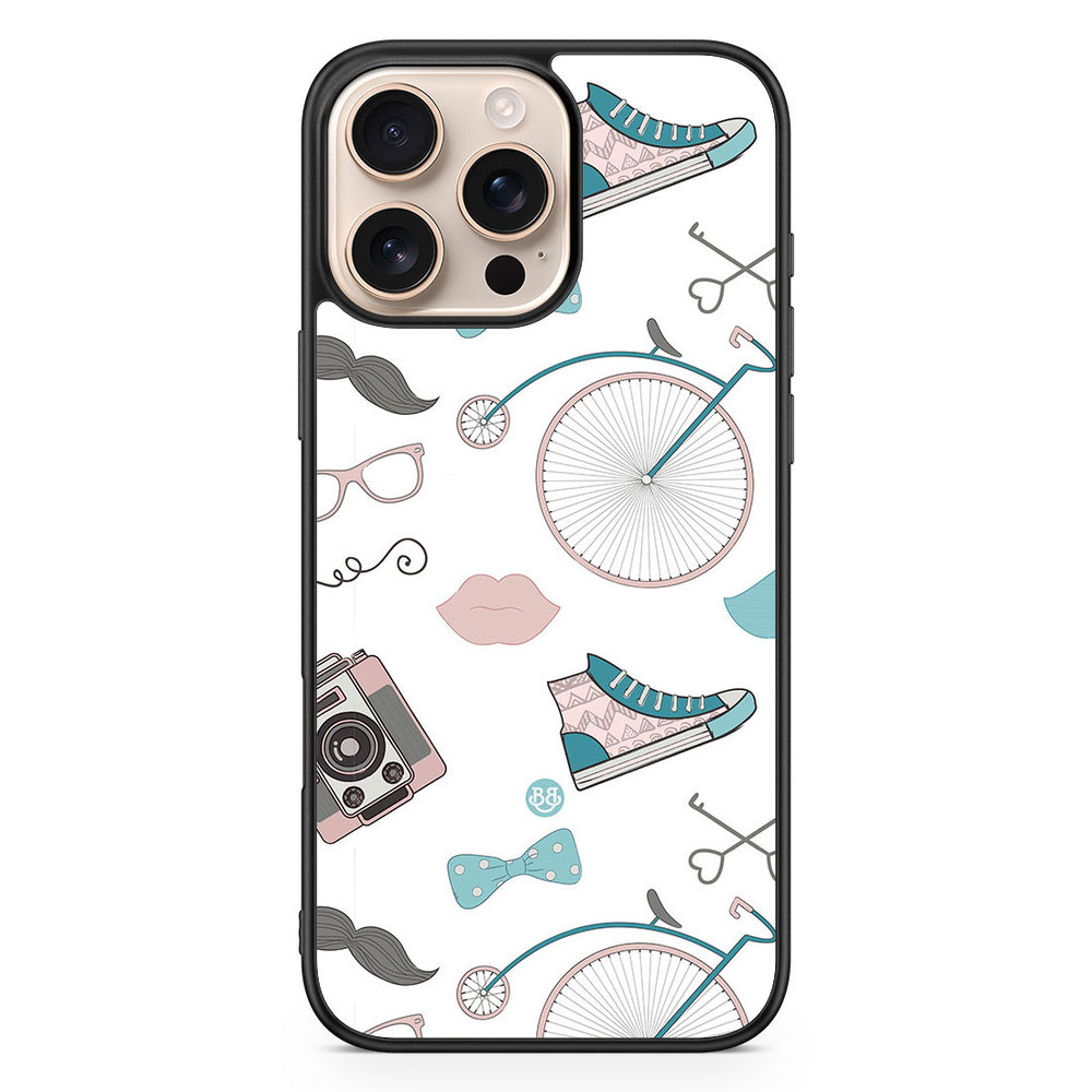 iPhone 16 Pro Max Case - Hipster Pattern