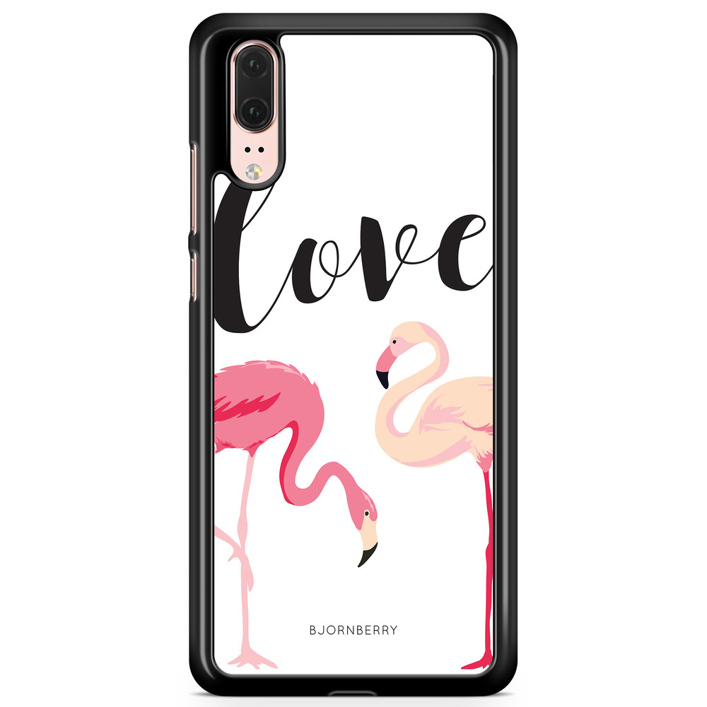Huawei P20 Case - Love Flamingo