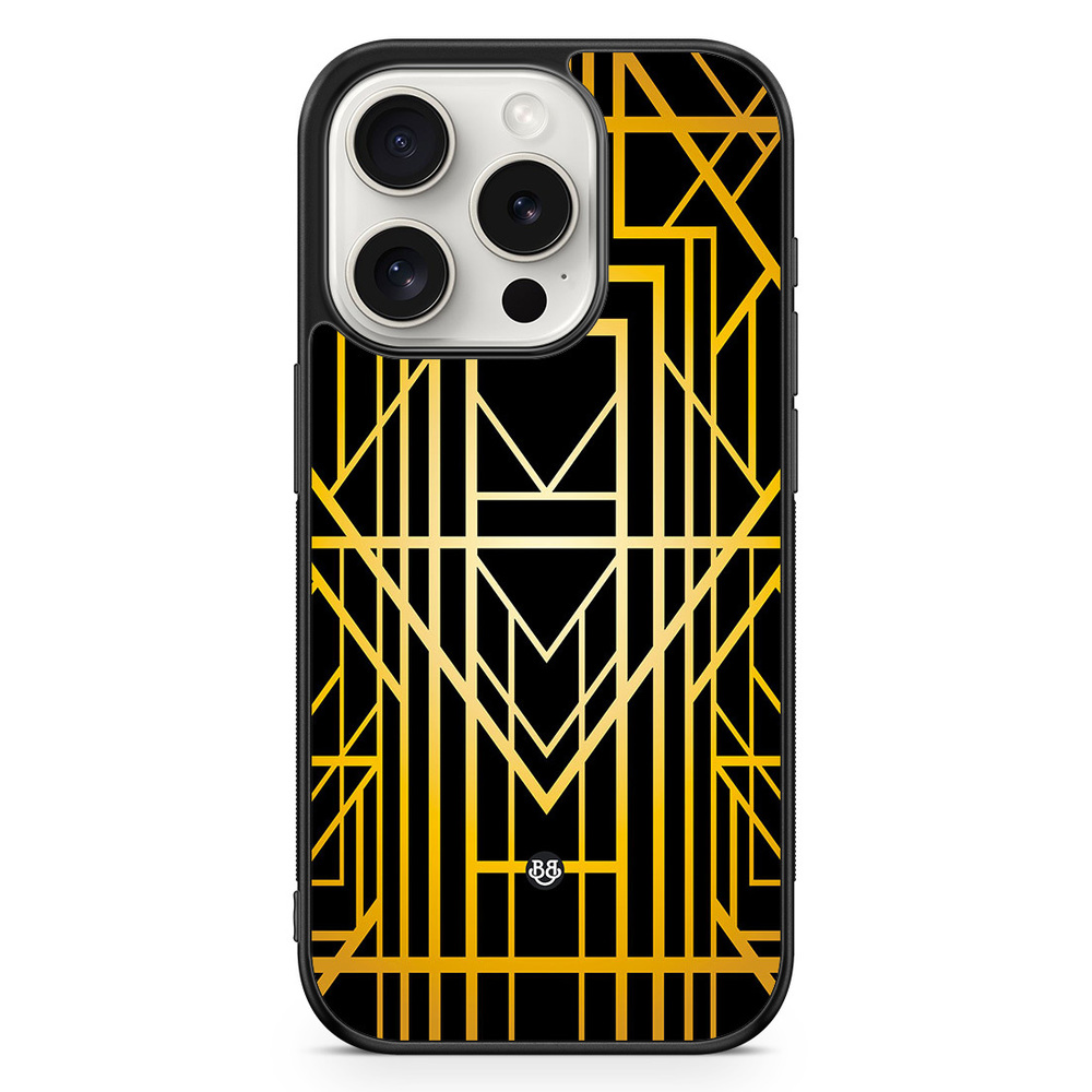 iPhone 15 Pro Case - Golden pattern