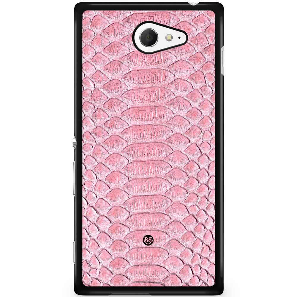 Sony Xperia M2 Aqua Case - Salmon Snake