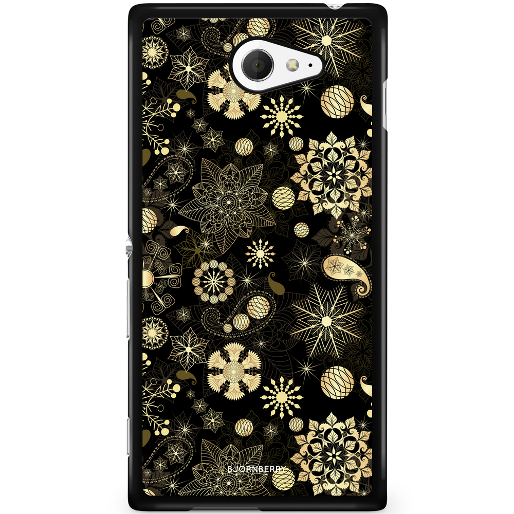 Sony Xperia M2 Aqua Case - Christmas Glitter