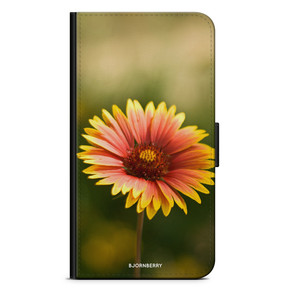 Samsung Galaxy S9 Plånboksfodral - Gul Blomma