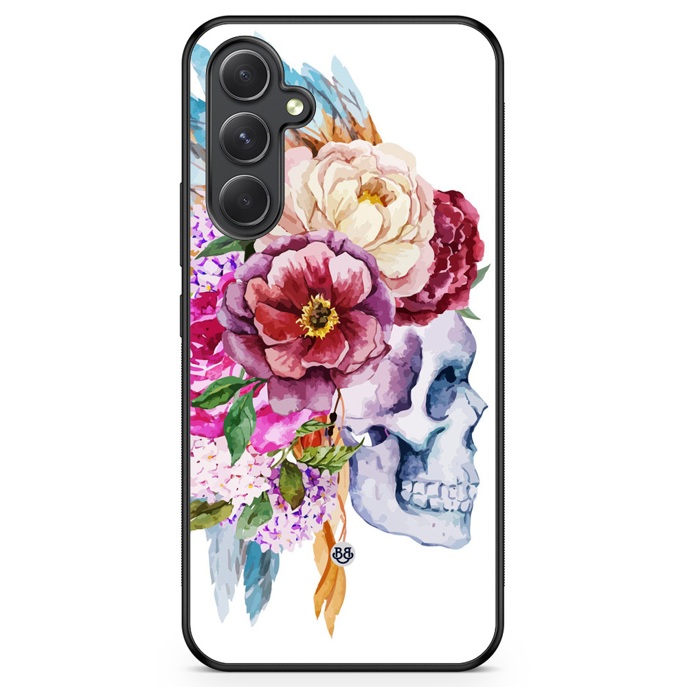Samsung Galaxy A54 5G Case - Skull & Flowers