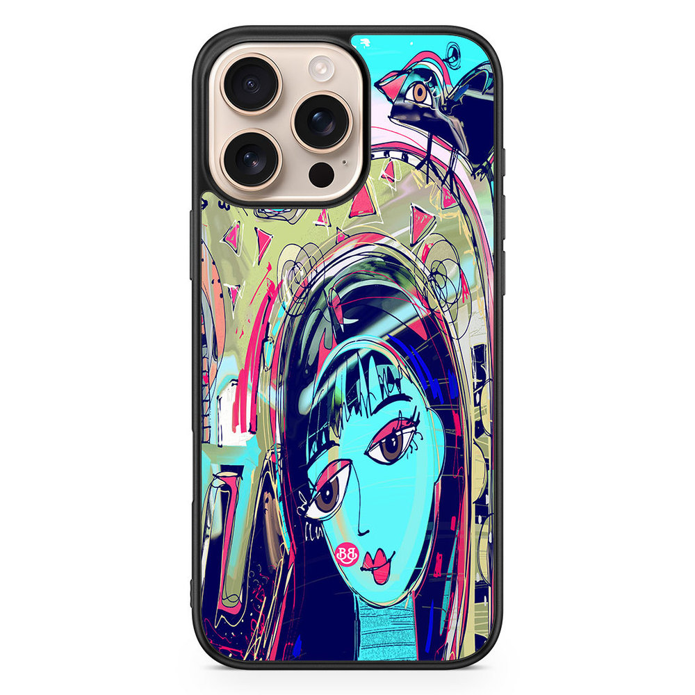 iPhone 16 Pro Max Case - Abstract Cat