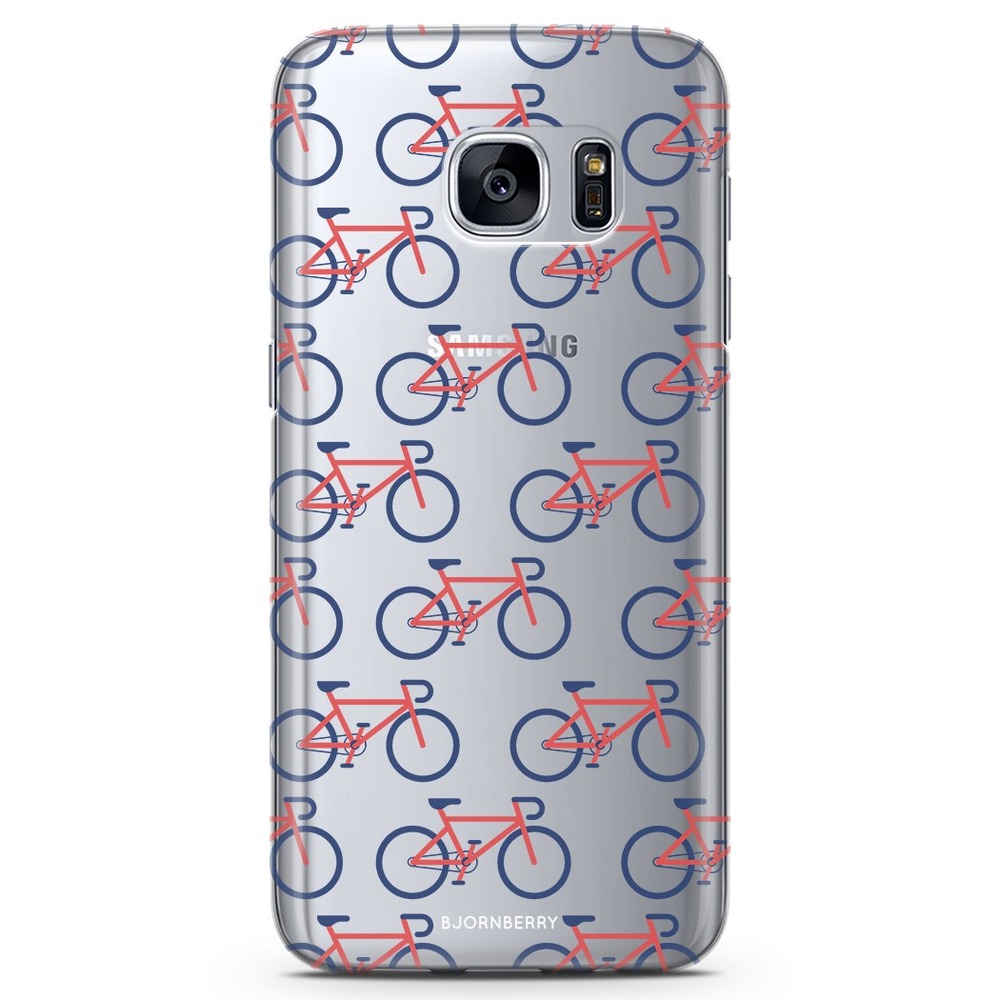 Samsung Galaxy S6 Edge TPU Case - Vintage Bikes