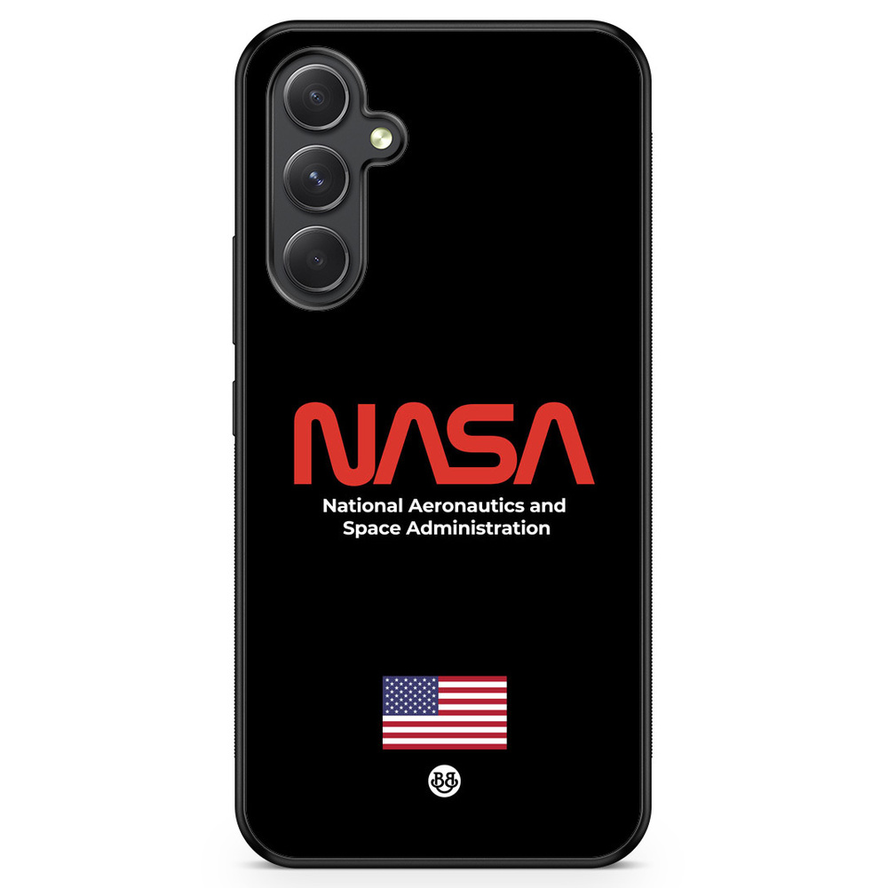 Samsung Galaxy A54 5G Case - NASA Worm Black