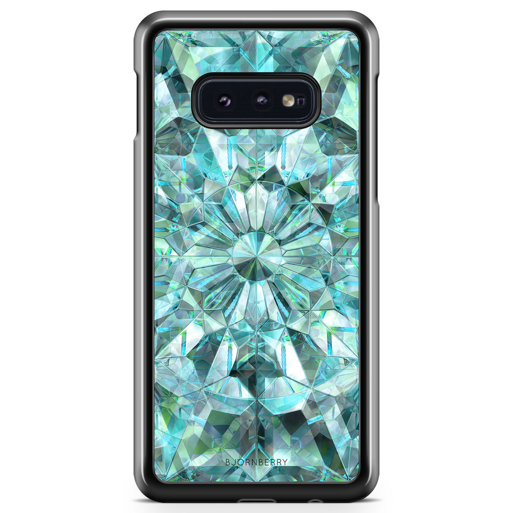 Samsung Galaxy S10e Case - Green Crystals
