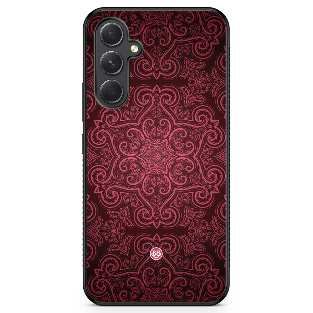 Samsung Galaxy A54 5G Case - Red Retro Pattern