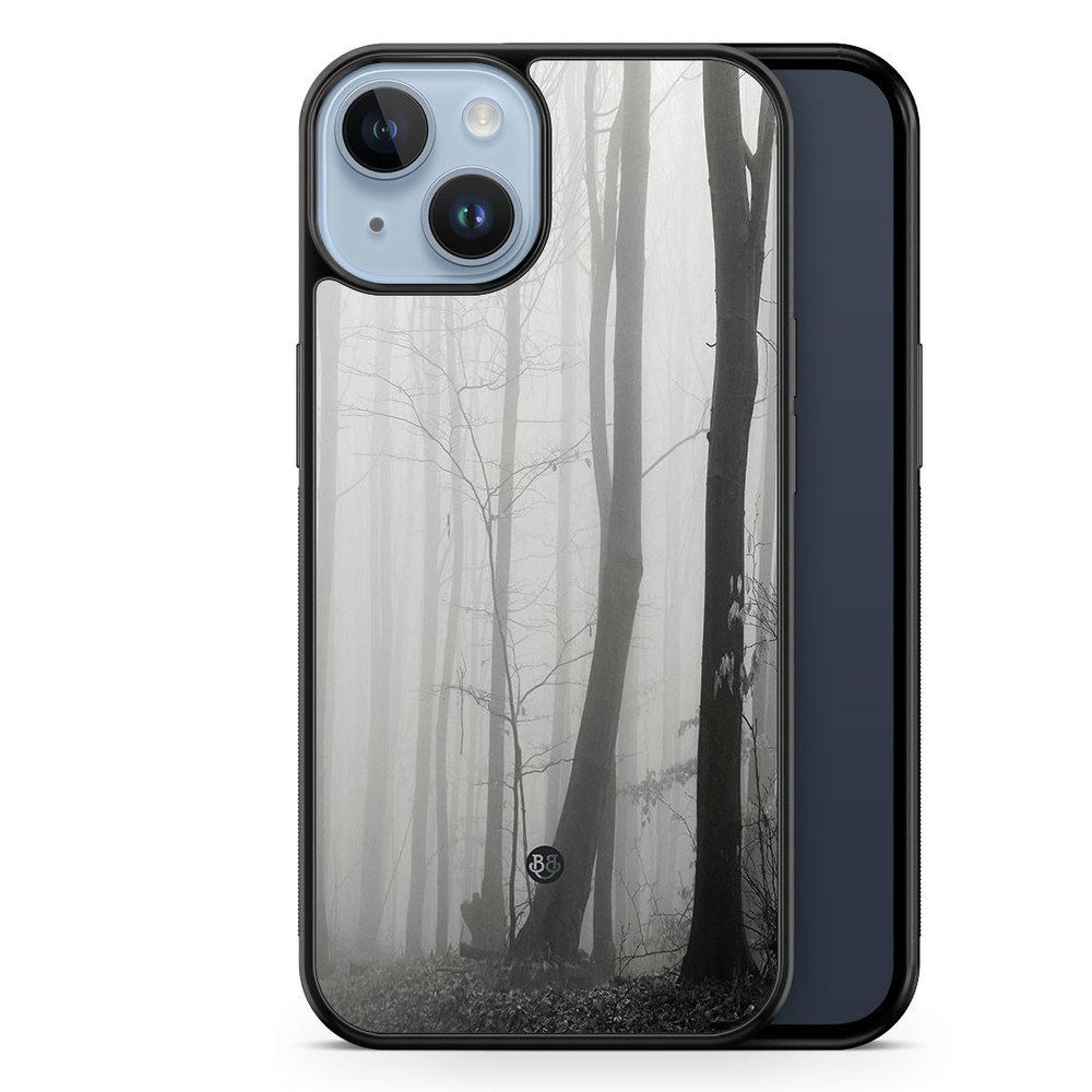 iPhone 14 Plus Case - Black/White Autumn