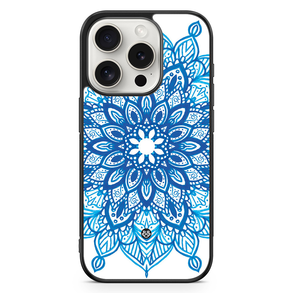 iPhone 15 Pro Case - Blue Mandala