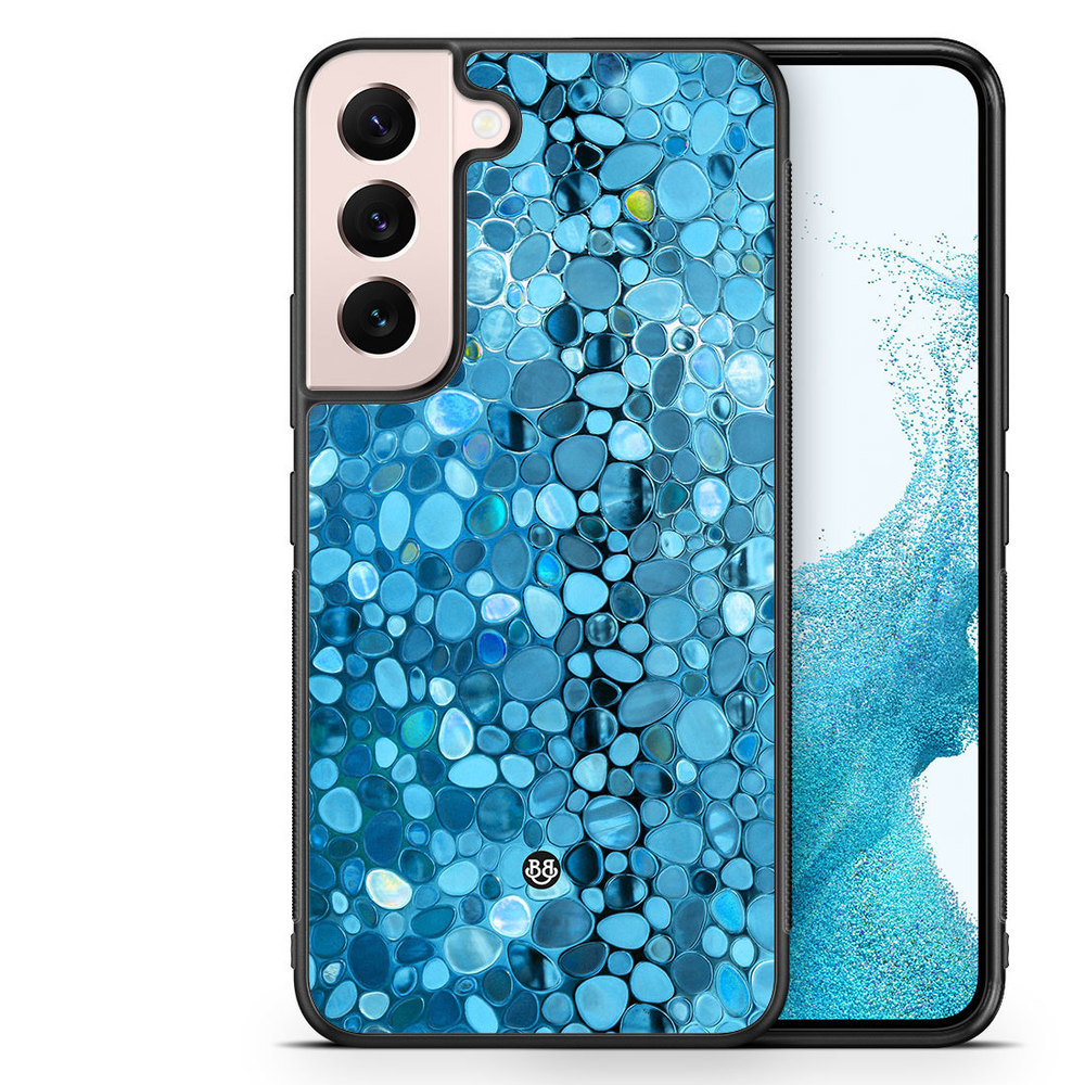 Samsung Galaxy S22 5G Case - Stained Glass Blue