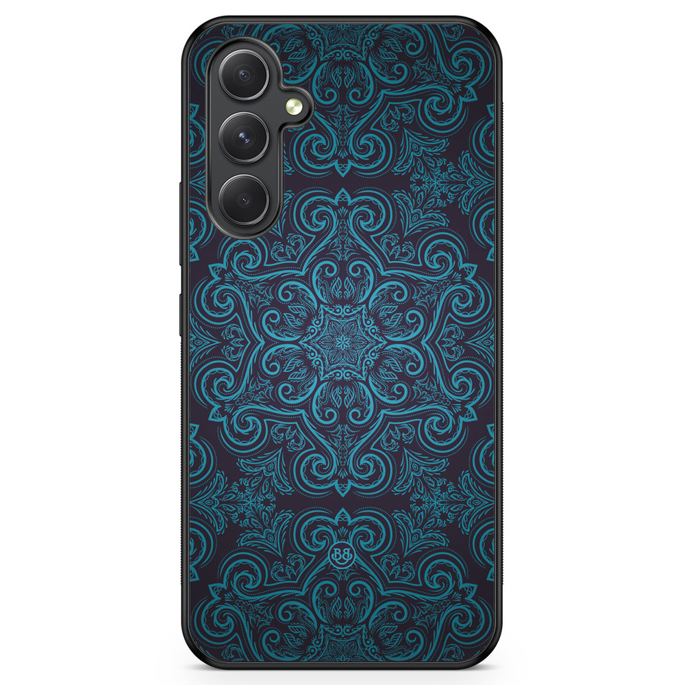 Samsung Galaxy A54 5G Case - Blue Retro Pattern