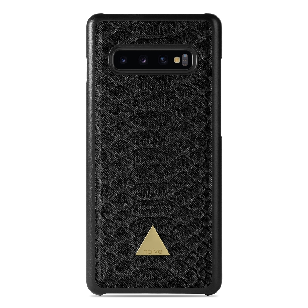 Naive Samsung Galaxy S10 Case - Black Snake