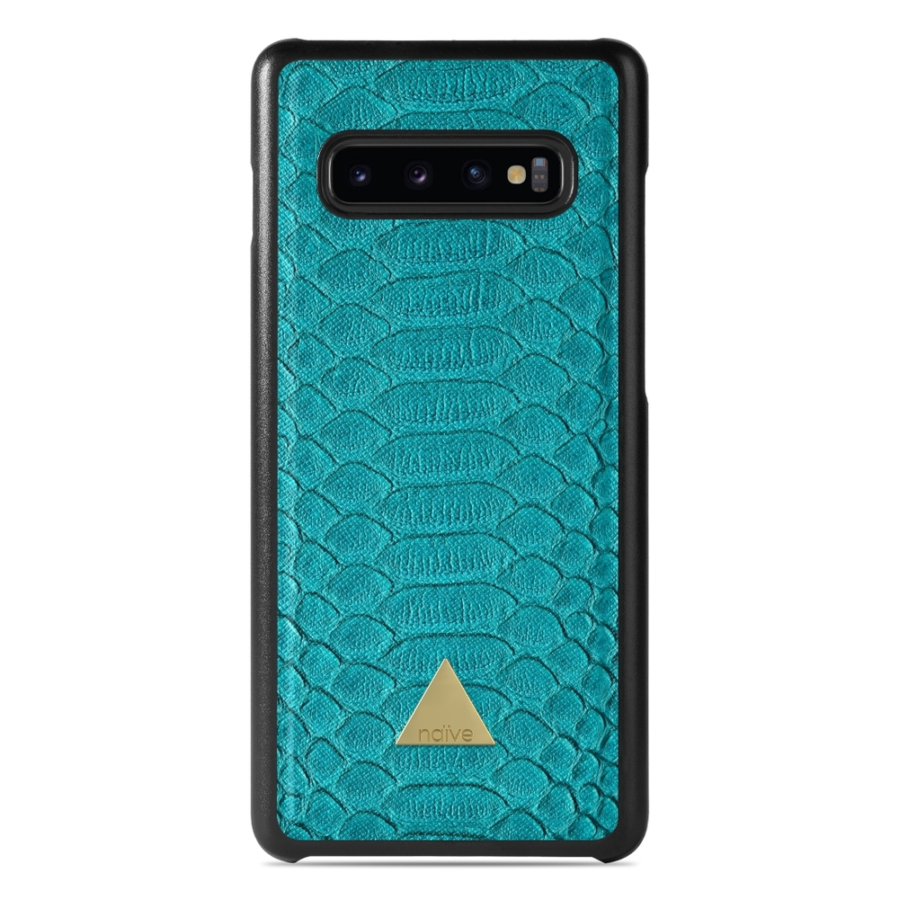 Naive Samsung Galaxy S10 Case - Turquoise Snake
