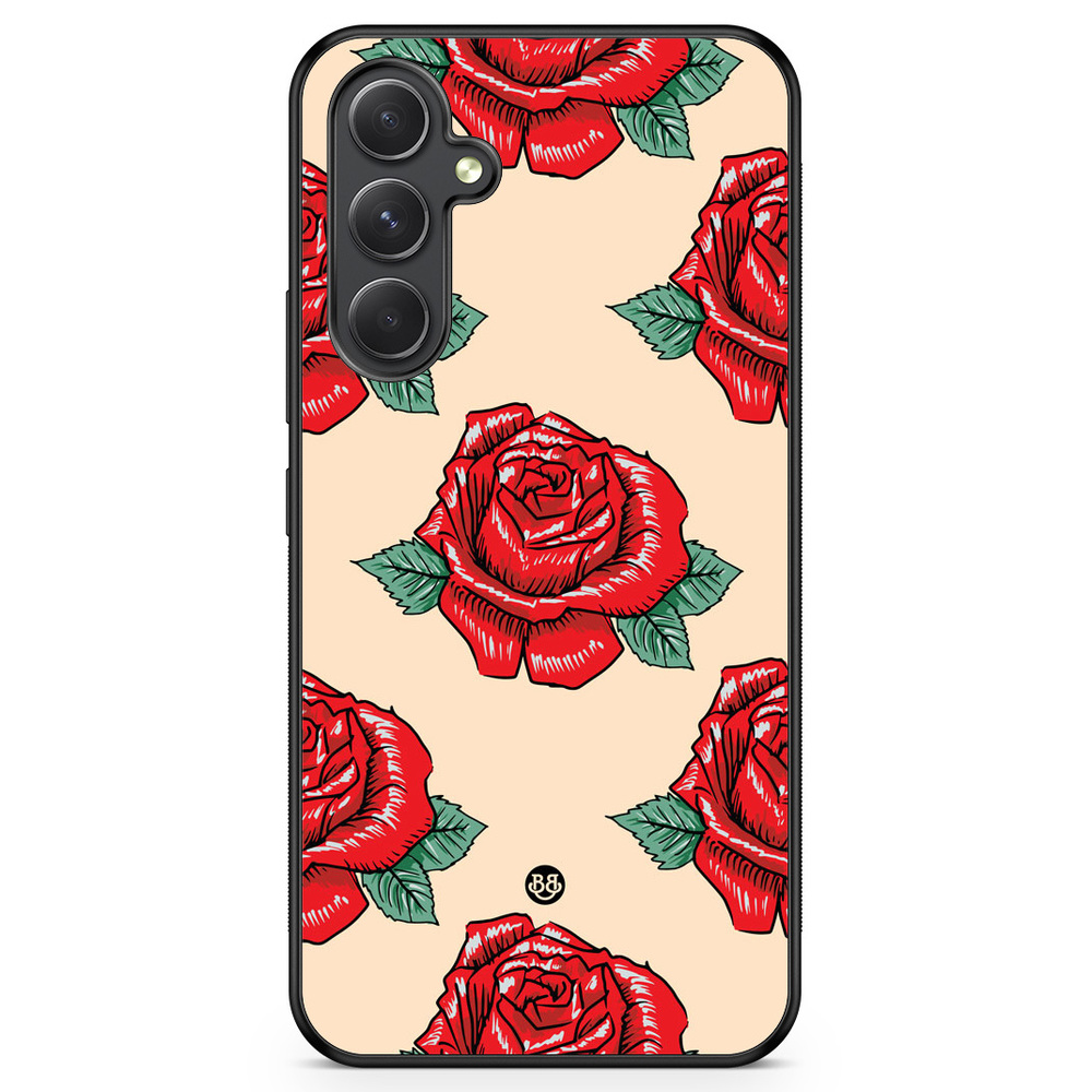 Samsung Galaxy A54 5G Case - Rose Pattern