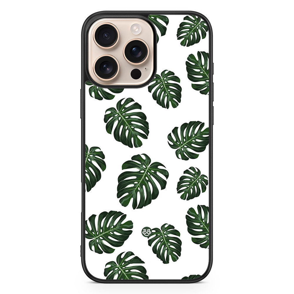 iPhone 16 Pro Max Case - Monstera Pattern