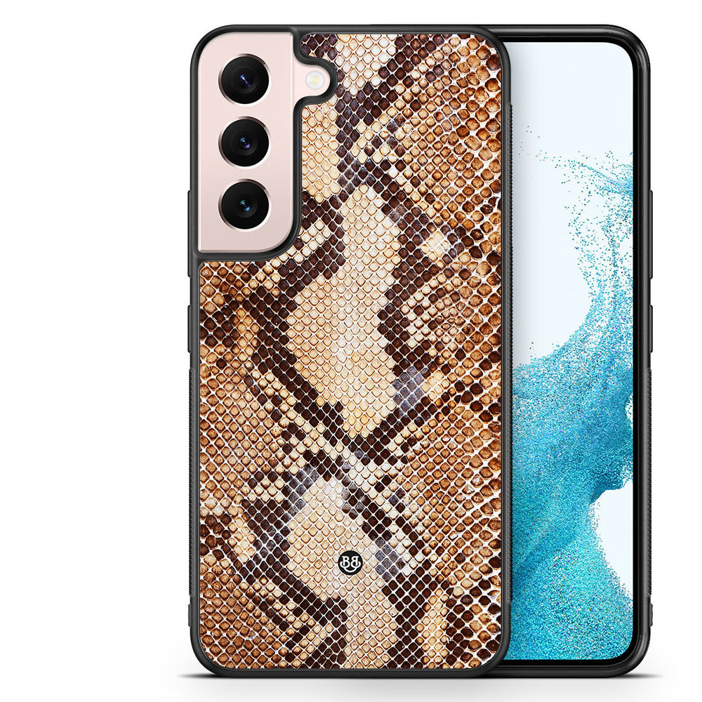 Samsung Galaxy S22 5G Case - Snakeskin Brown