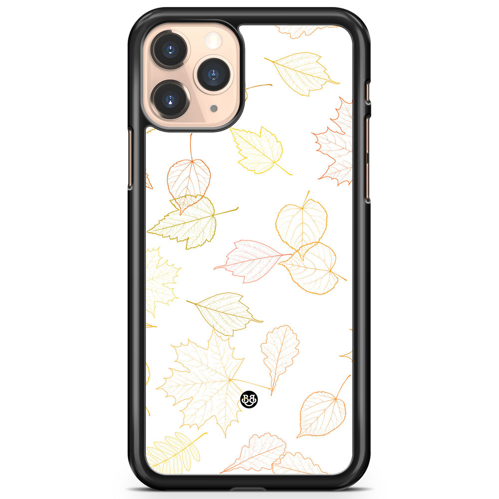 iPhone 11 Pro Max Case - White and Leaves