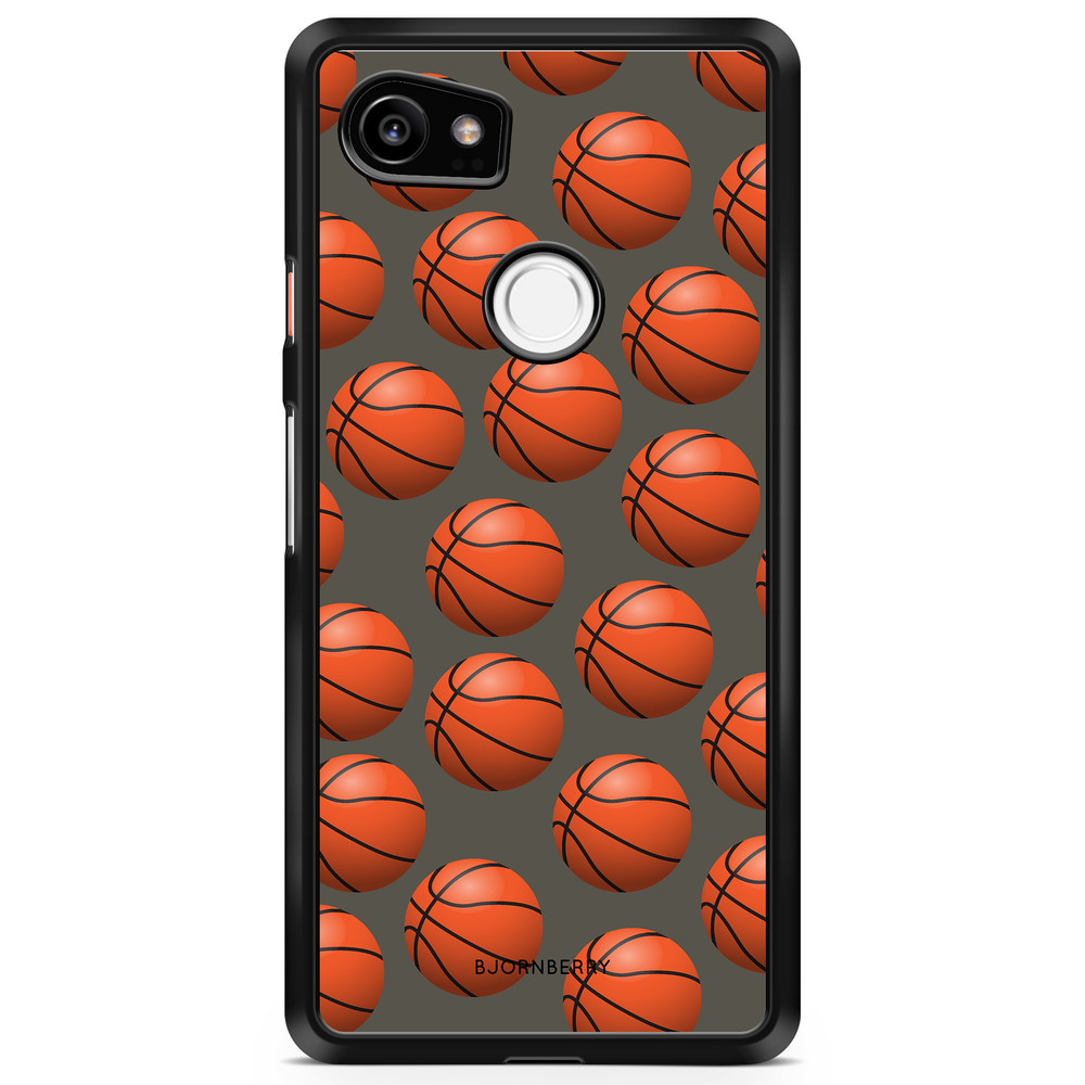 Google Pixel 2 XL Case - Basketballs Pattern