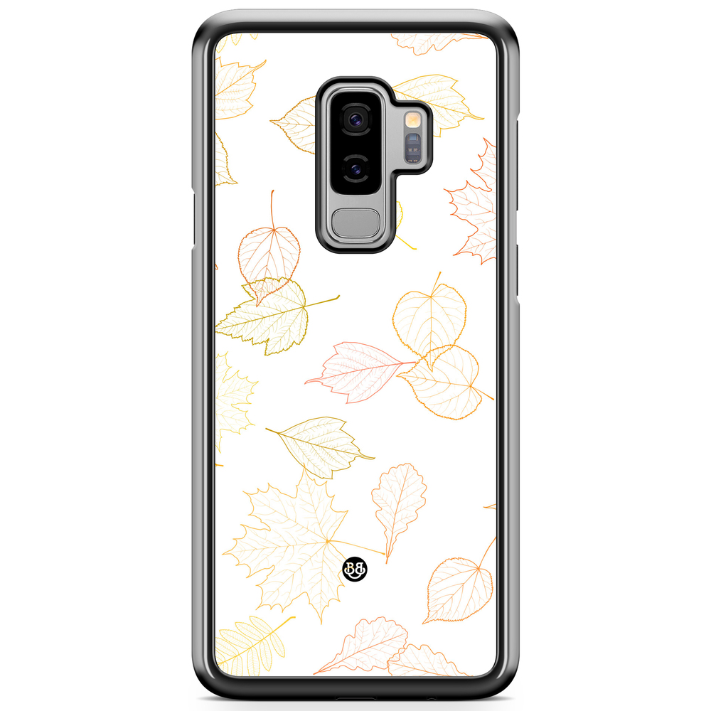 Samsung Galaxy S9 Plus Case - White and Leaves