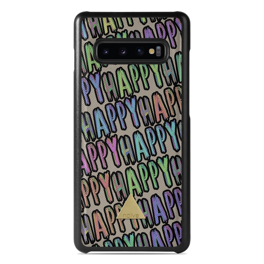 Naive Samsung Galaxy S10 Case - Happy