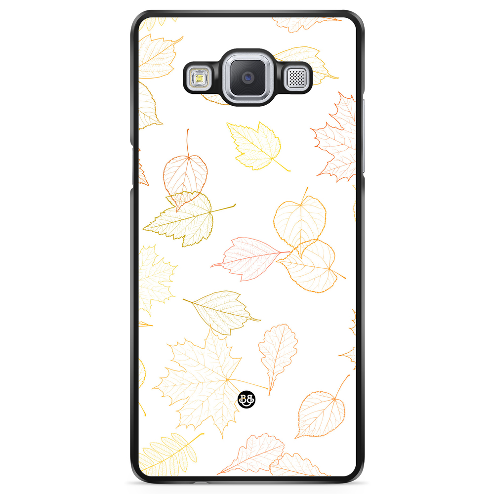 Samsung Galaxy A5 (2015) Case - White and Leaves