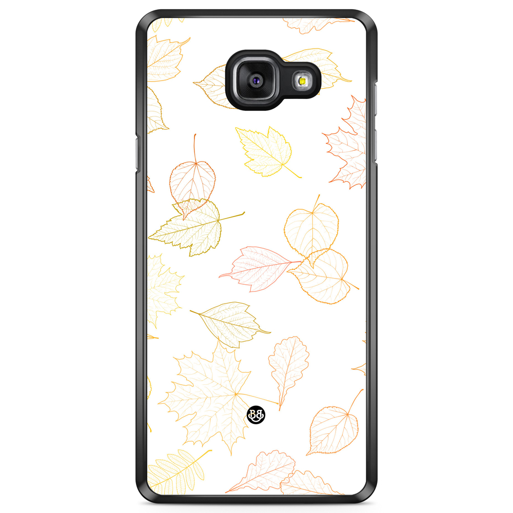 Samsung Galaxy A5 6 (2016) Case - White and Leaves
