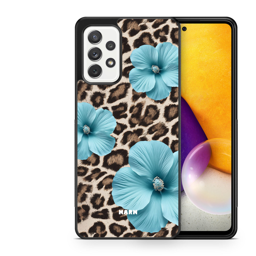 Samsung Galaxy A52/A52s 5G Case - Hibiscus Era - Turquoise Leopard