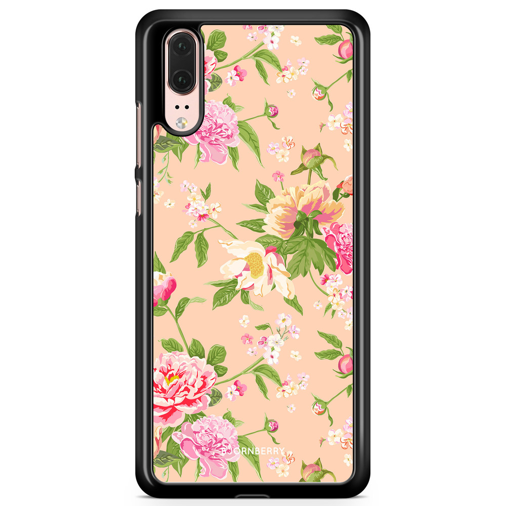 Huawei P20 Case - Peony Flowers