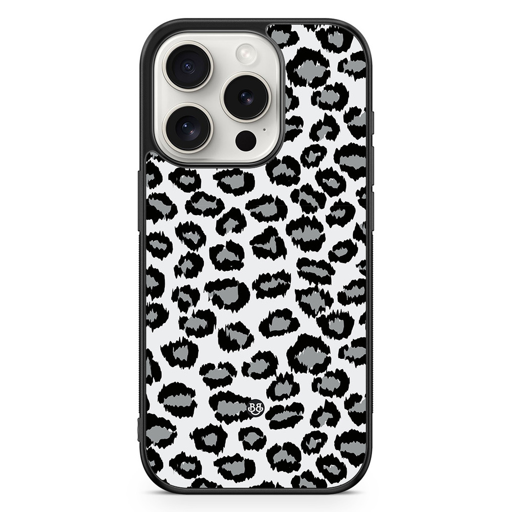 iPhone 15 Pro Case - Gray Leopard