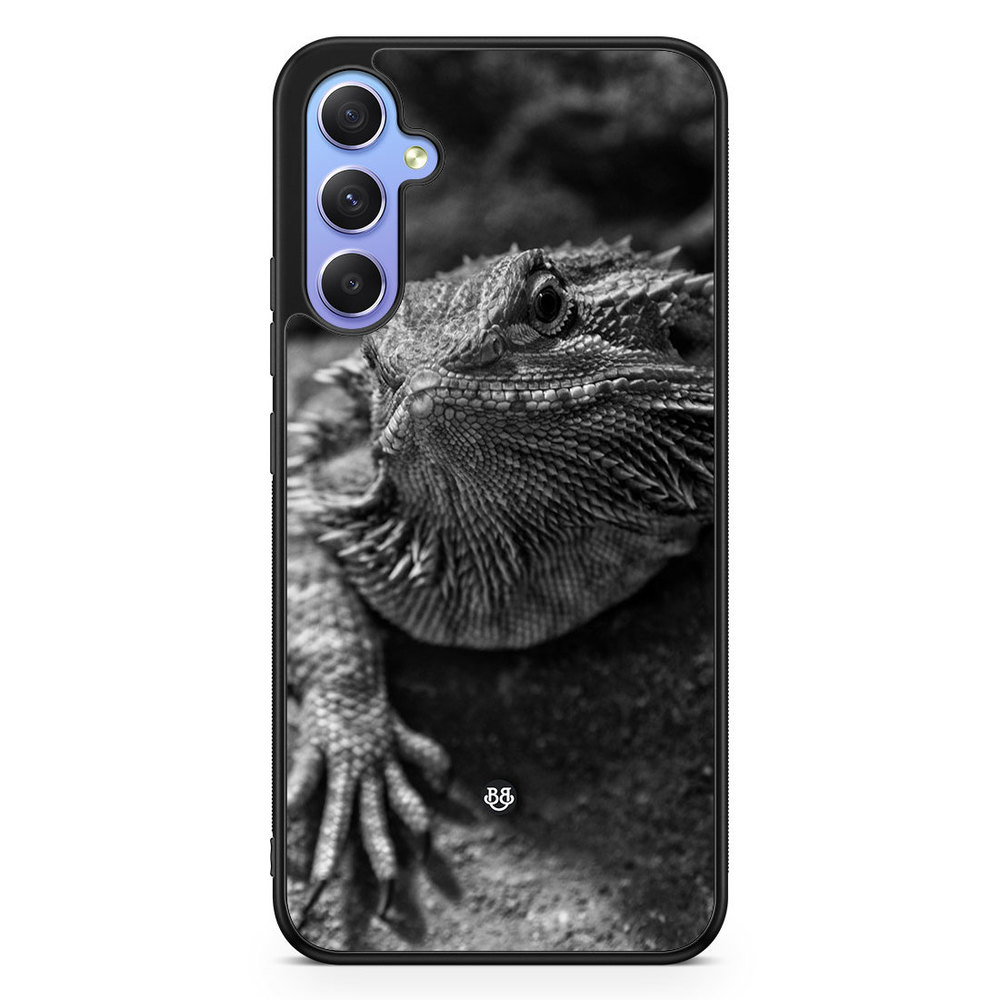 Samsung Galaxy A34 5G Case - Black/White Lizard