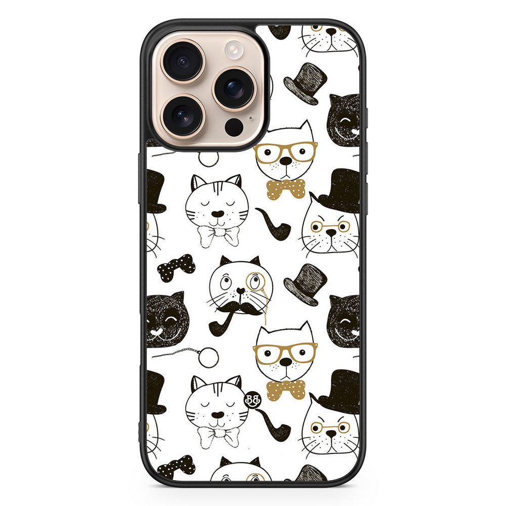 iPhone 16 Pro Max Case - Cartoon cats