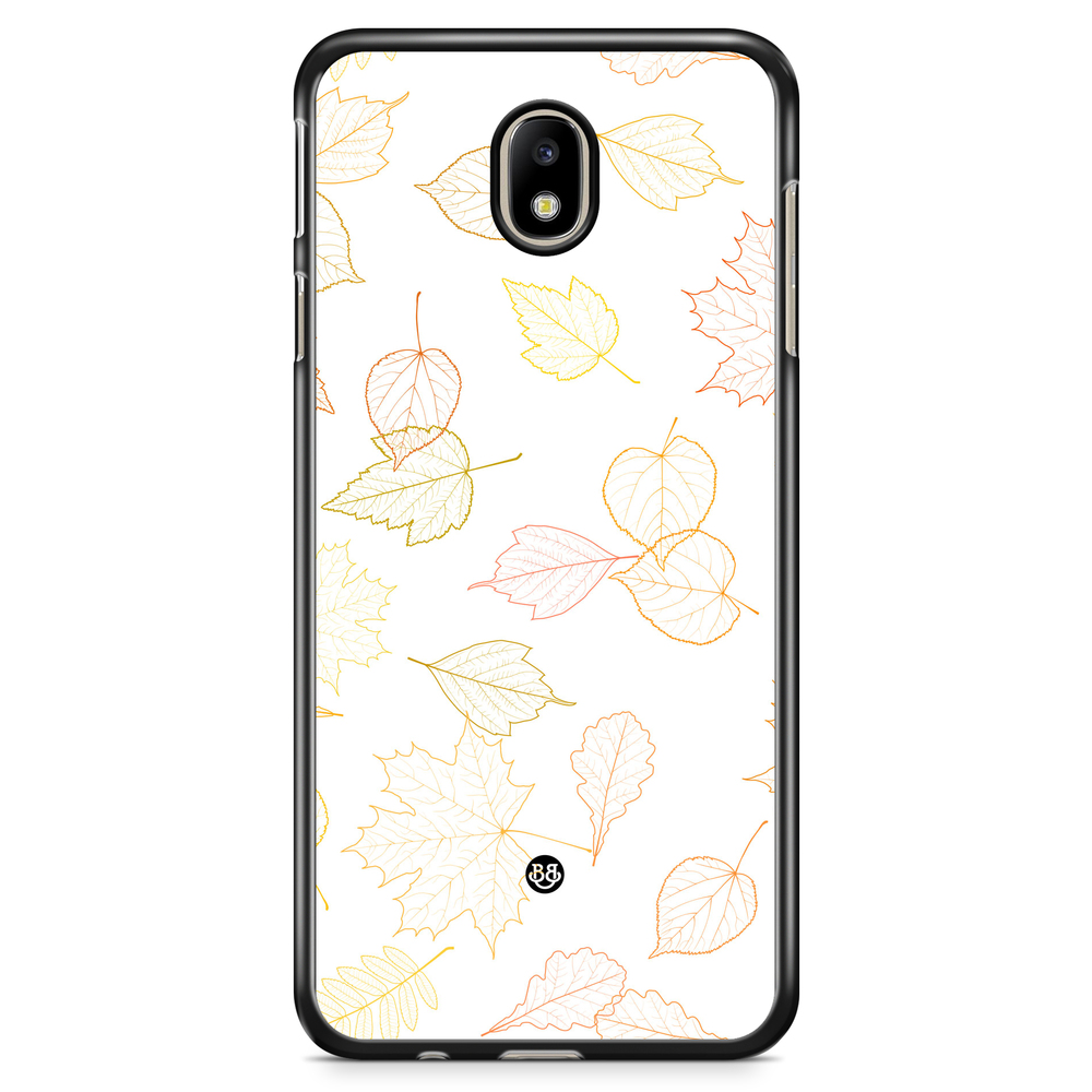 Samsung Galaxy J3 (2017) Case - White and Leaves