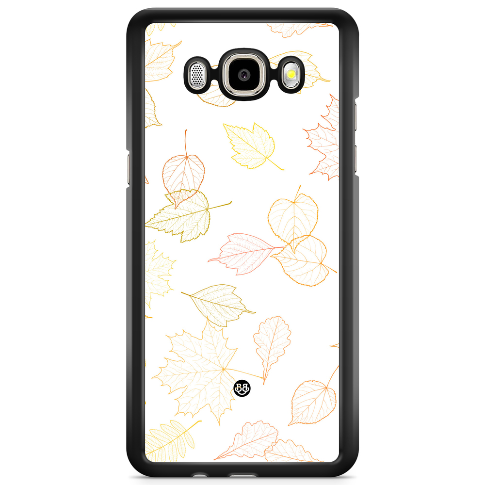 Samsung Galaxy J3 (2016) Case - White and Leaves