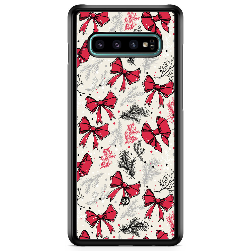 Samsung Galaxy S10 Case - Christmas Bows