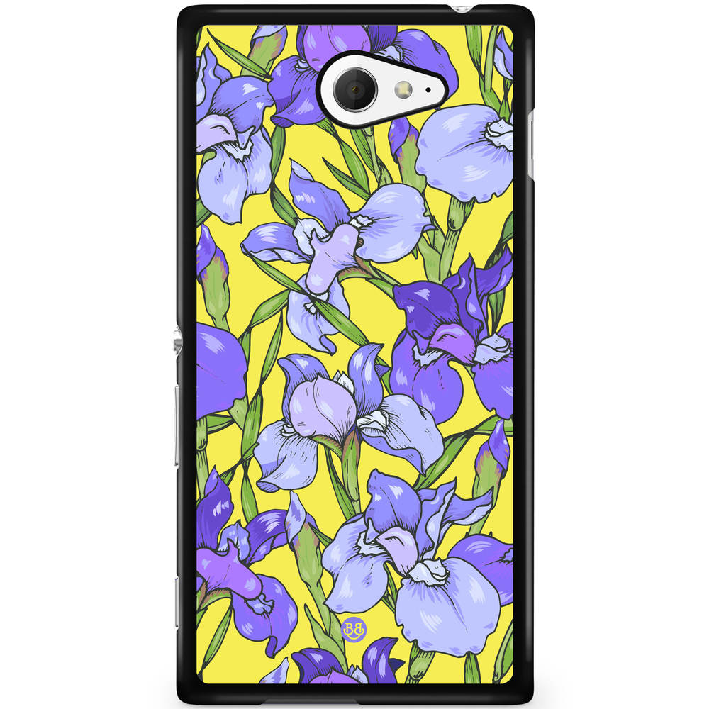 Sony Xperia M2 Aqua Case - Iris Flowers