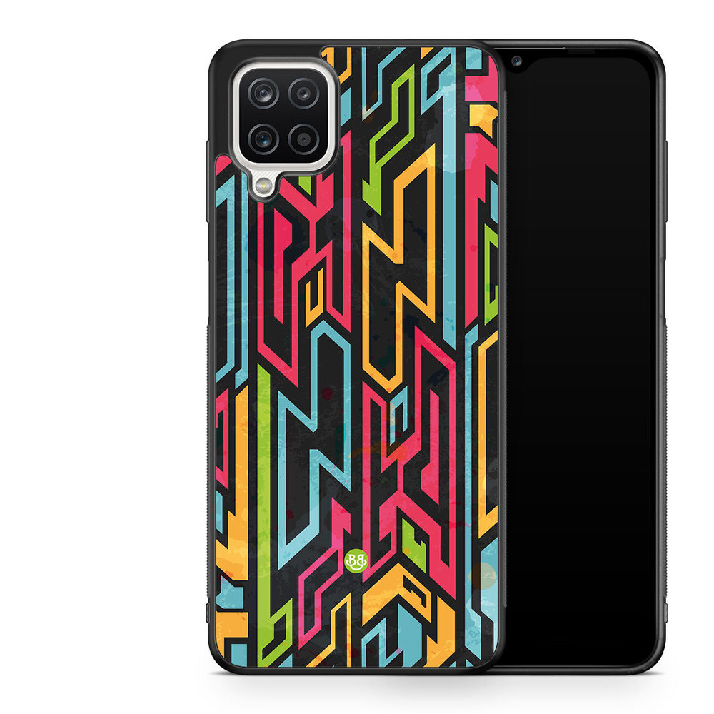 Samsung Galaxy A12 Case - Colored Tribal