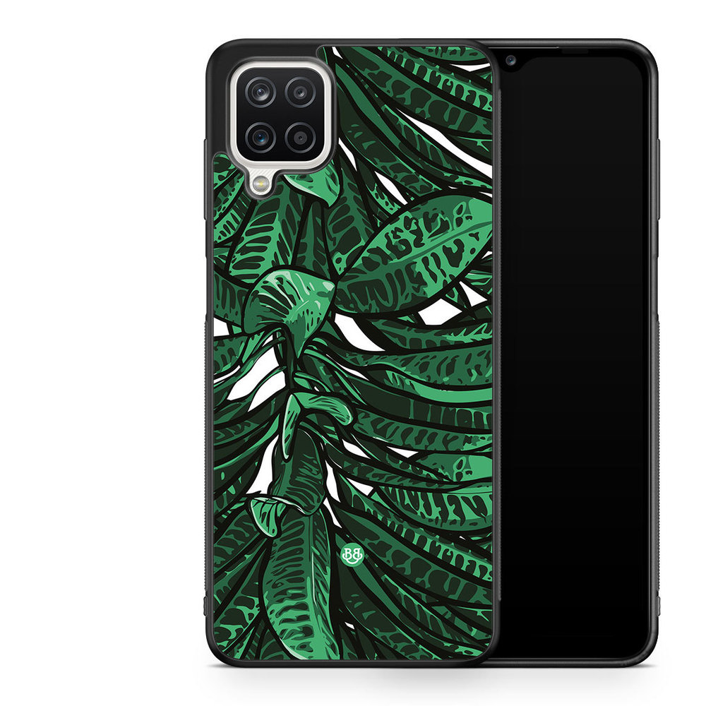 Samsung Galaxy A12 Case - Tropical leaves