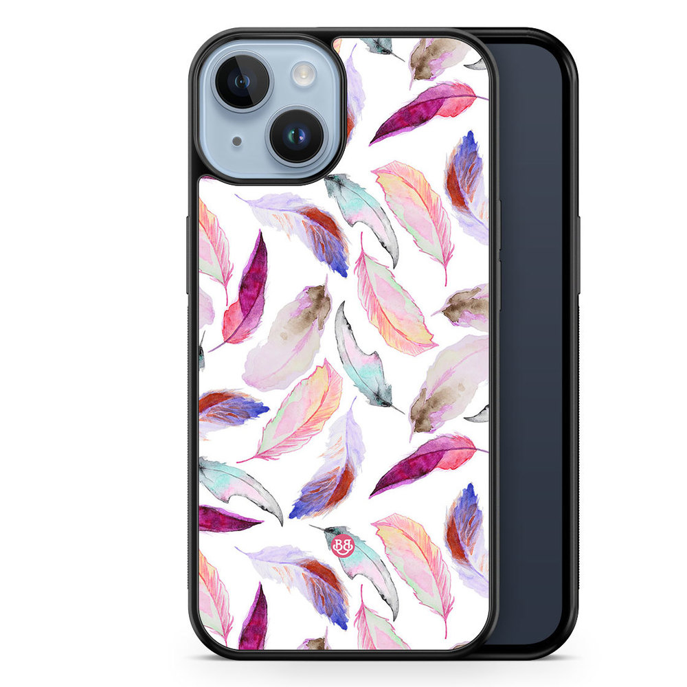 iPhone 14 Plus Case - Watercolor Feathers